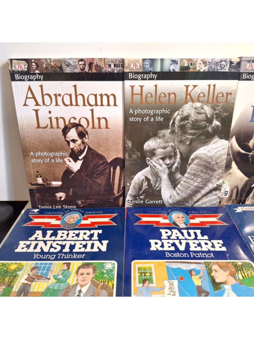 Historical Biography Chapter 17 Book Lot DK Einstein Lincoln Buffalo Bill Keller - Picture 2 of 8